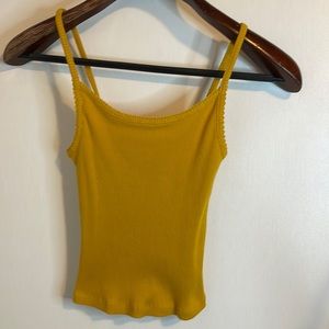 Yellow ribbed cami Euc
